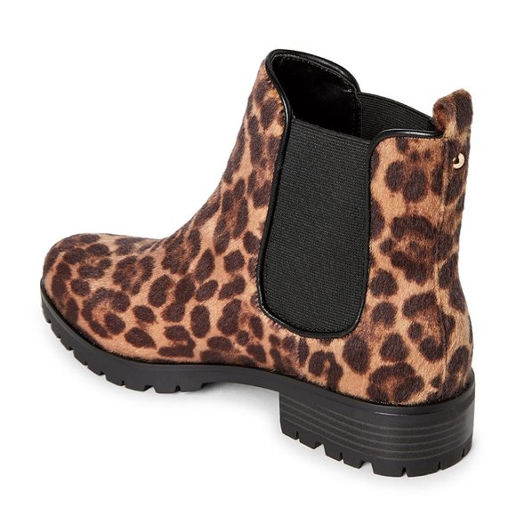 NINE WEST  Natural Angelo Leopard Chelsea Boots - Picture 2 of 4